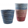 Stained maize waste paper baskets
