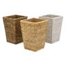 Antic rattan waste paper basket