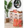 Antic rattan waste paper basket