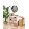 Rattan wastepaper basket