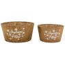 Round pine basket