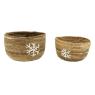 Lot de 2 cache-pots en bananier