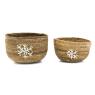 Lot de 2 cache-pots en bananier