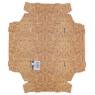 Foldable cardboard basket
