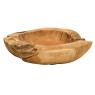 Natural teak fruit basket