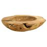 Natural teak fruit basket