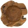 Basket in teak wood
