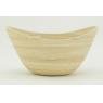 Oval bamboo basket