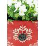 Red stained wood baskets Snowflakes