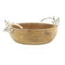 Mango wood basket - Deer