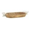 Ovale mango wood basket - Deer