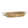 Ovale mango wood basket - Deer