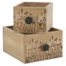 Pine wood floral containers