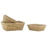 Set of 3 rattan baskets 