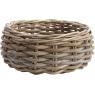 Grey pulut rattan round bowl baskets