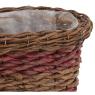 Oval stained maize and willow basket