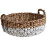 Round seagrass baskets