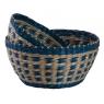 Round rush baskets