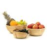 Round rattan baskets 