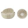 Set of 3 seagrass baskets 