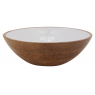 Burnt natural wooden bowl