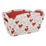 Rectangular cardoard basket Heart
