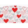 Rectangular cardoard basket Heart