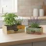 Corbeilles en bois recyclé en forme de tiroir