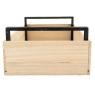 Natural pine wood basket