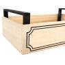 Natural pine wood basket