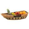 Stained willow boat basket