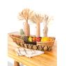 Stained willow boat basket