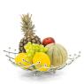 Chromed metal fruit basket