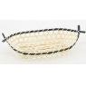 Bamboo basket with boat shape