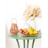Bamboo basket with boat shape
