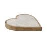 Heart tray in mango wood