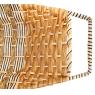 Wicker and rope boat basket