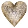 Metal heart-shaped basket