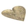 Metal heart-shaped basket