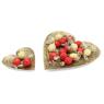 Metal heart-shaped basket