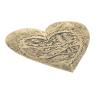 Metal heart-shaped basket
