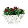 Boat basket in stained wood 