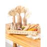 Rectangular white willow basket