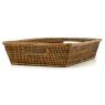 Rectangular antique rattan basket