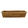 Rectangular antique rattan basket