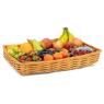 Rectangular polyrattan basket