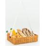 Rectangular polyrattan basket