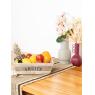 Rectangular wood basket with printing Fruits