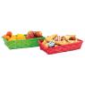 Rectangular bamboo basket
