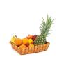 Rectangular wood basket
